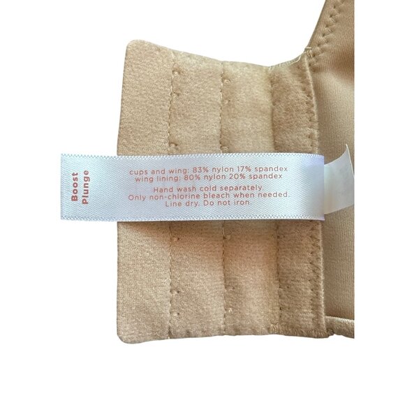 Cacique Bra 44D Boost Plunge Nude Padded 4 Hook Adjustable Straps Lingerie - Picture 8 of 10